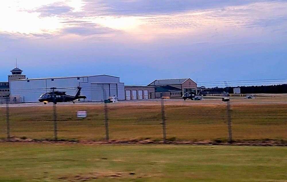 Black Hawk training operations at Sparta-Fort McCoy Airport at Fort McCoy