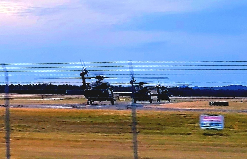 Black Hawk training operations at Sparta-Fort McCoy Airport at Fort McCoy