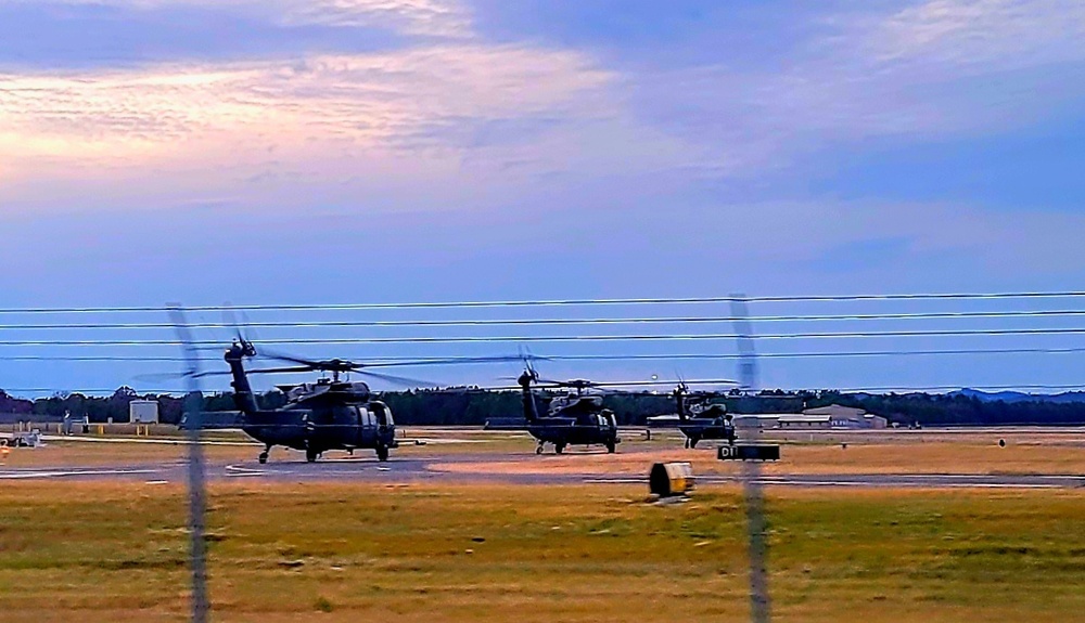 Black Hawk training operations at Sparta-Fort McCoy Airport at Fort McCoy