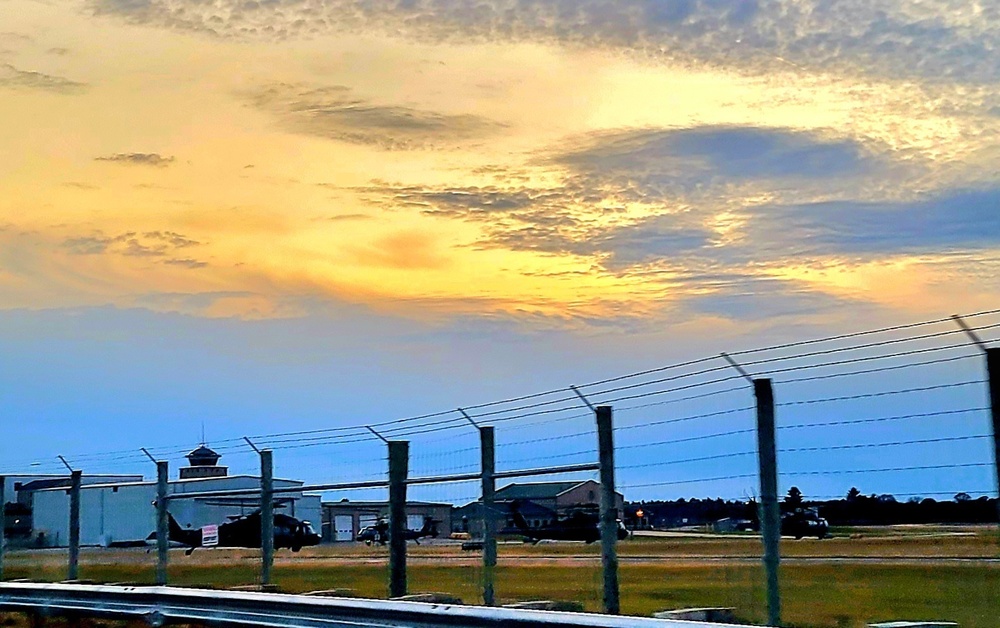 Black Hawk training operations at Sparta-Fort McCoy Airport at Fort McCoy