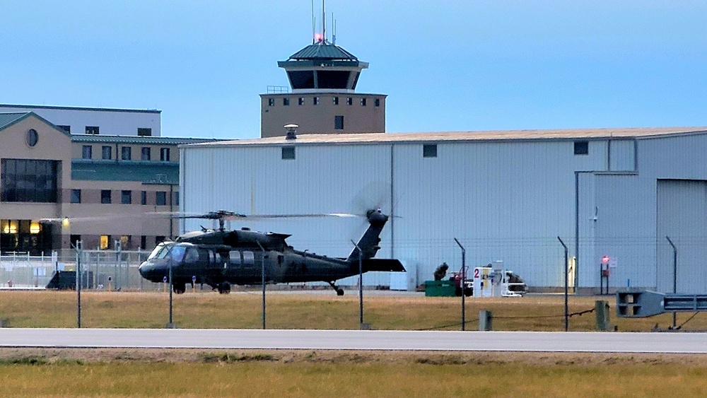 Black Hawk training operations at Sparta-Fort McCoy Airport at Fort McCoy