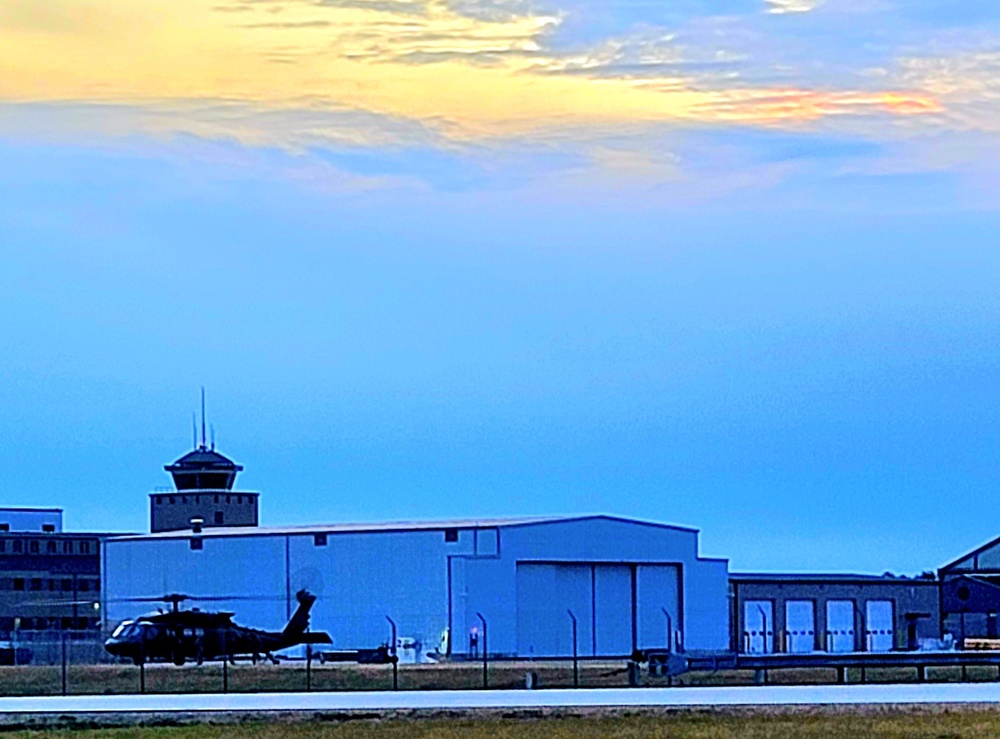 Black Hawk training operations at Sparta-Fort McCoy Airport at Fort McCoy