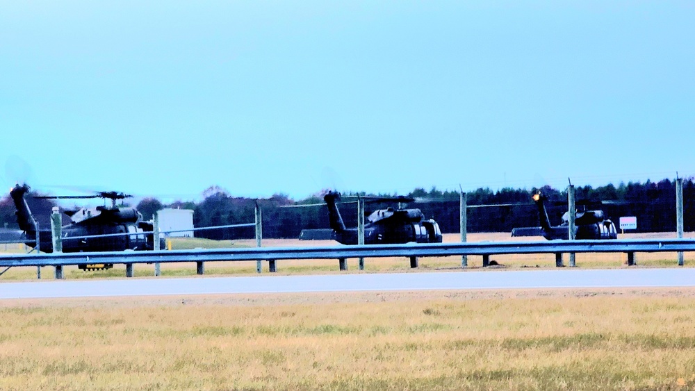 Black Hawk training operations at Sparta-Fort McCoy Airport at Fort McCoy