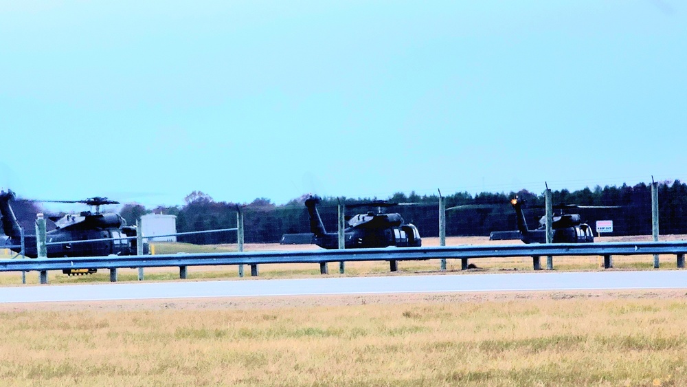 Black Hawk training operations at Sparta-Fort McCoy Airport at Fort McCoy