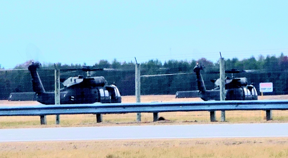 Black Hawk training operations at Sparta-Fort McCoy Airport at Fort McCoy