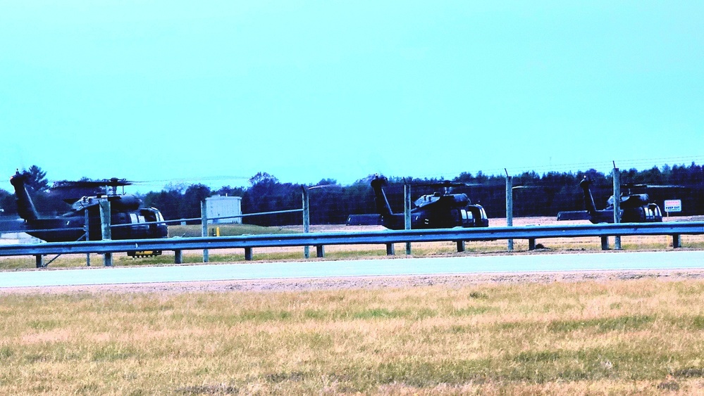 Black Hawk training operations at Sparta-Fort McCoy Airport at Fort McCoy