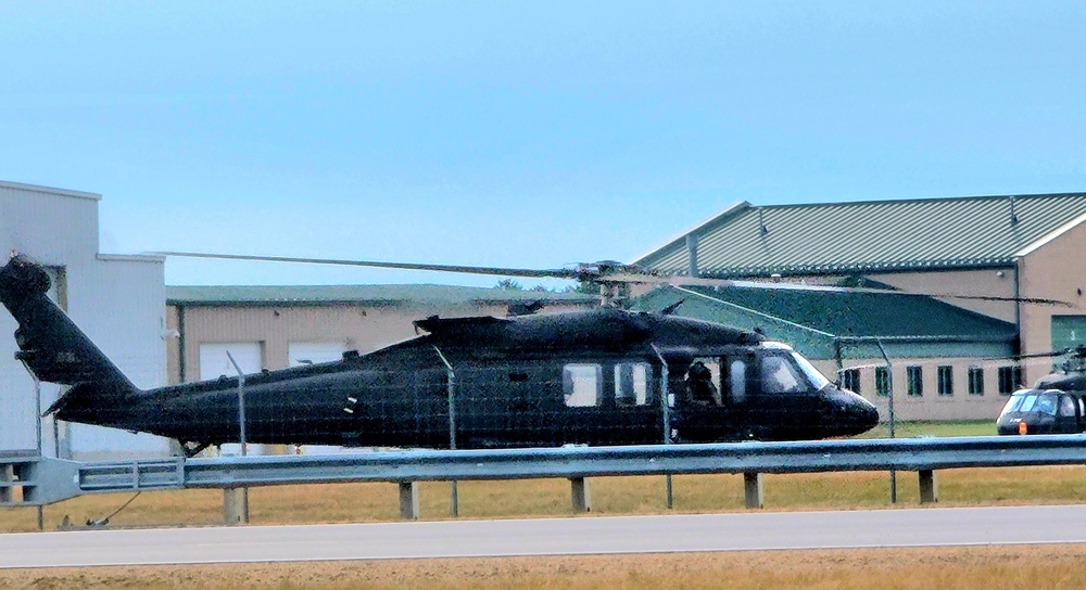 Black Hawk training operations at Sparta-Fort McCoy Airport at Fort McCoy