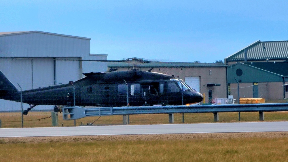 Black Hawk training operations at Sparta-Fort McCoy Airport at Fort McCoy