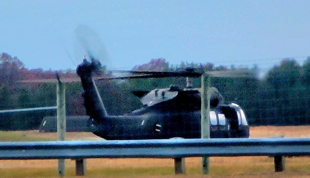 Black Hawk training operations at Sparta-Fort McCoy Airport at Fort McCoy