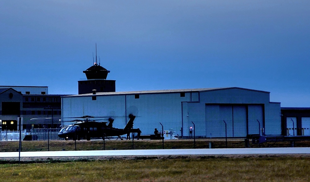 Black Hawk training operations at Sparta-Fort McCoy Airport at Fort McCoy