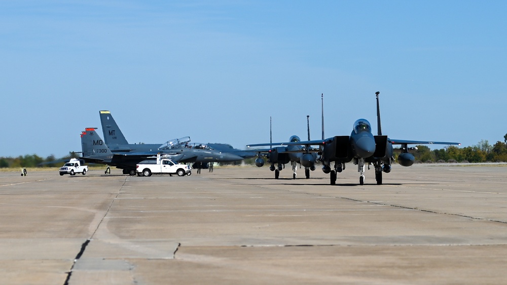 F-15s stop by Tinker