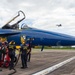 The Navy Flight Demonstration Squadron, the Blue Angels Perform in Vidalia, Georgia