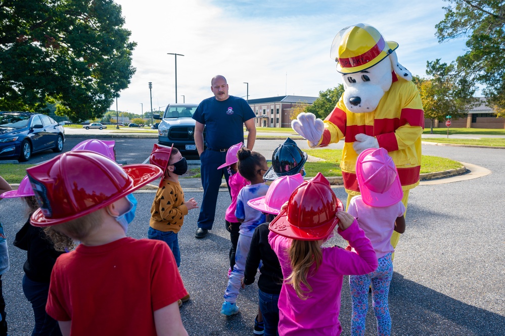 Sparky the Fire Dog visits the CDC