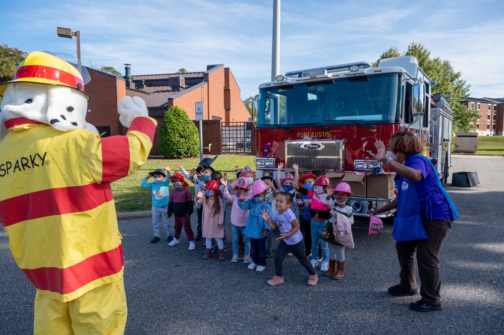 Sparky the Fire Dog visits the CDC