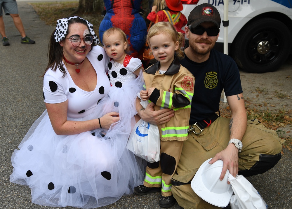 Keesler families attend Ghouls in the Park Halloween event