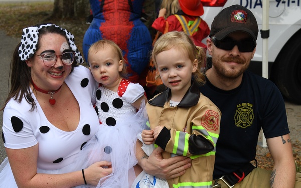 Keesler families attend Ghouls in the Park Halloween event