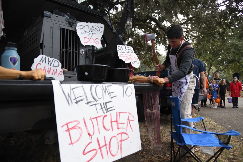 Keesler families attend Ghouls in the Park Halloween event