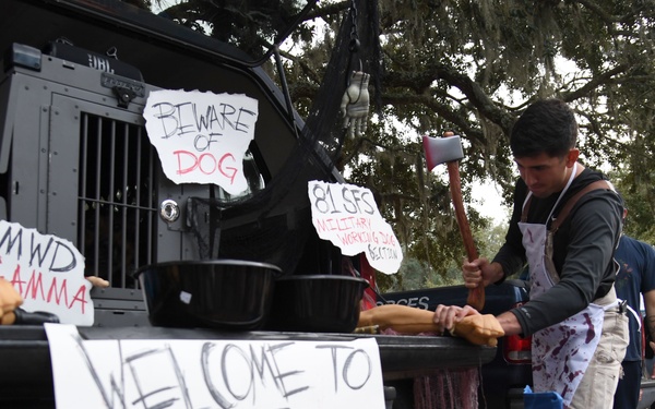 Keesler families attend Ghouls in the Park Halloween event