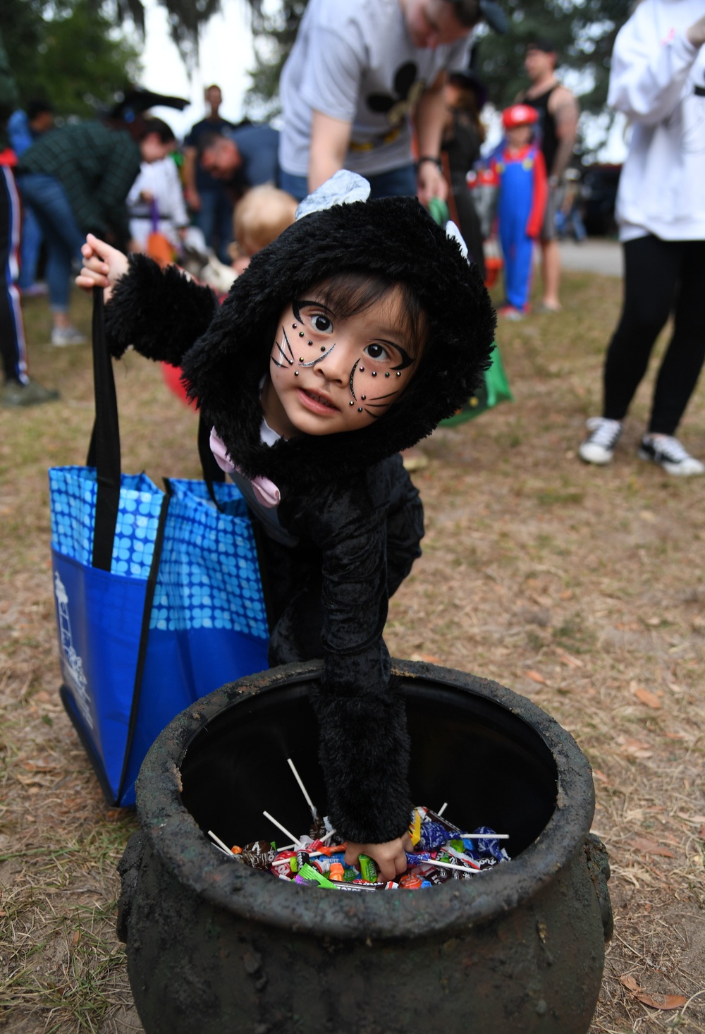 Keesler families attend Ghouls in the Park Halloween event