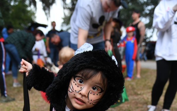 Keesler families attend Ghouls in the Park Halloween event