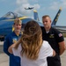 The Navy Flight Demonstration Squadron, the Blue Angels Perform in Vero Beach, Florida