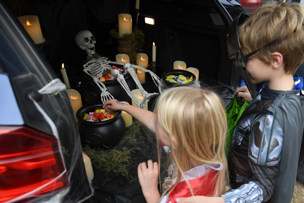 Keesler families attend Ghouls in the Park Halloween event