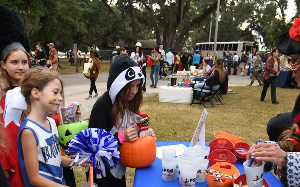 Keesler families attend Ghouls in the Park Halloween event