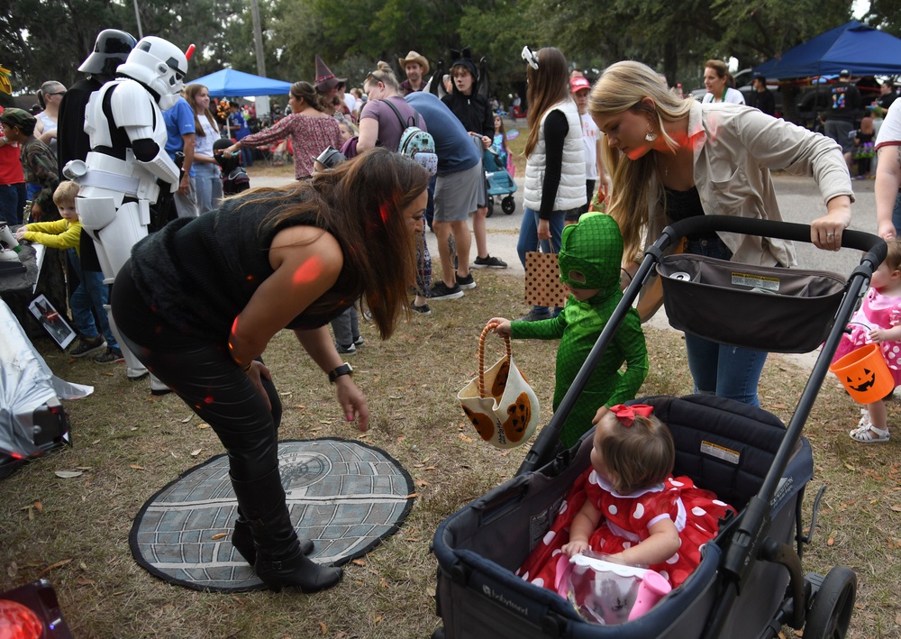 Keesler families attend Ghouls in the Park Halloween event