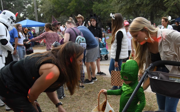 Keesler families attend Ghouls in the Park Halloween event