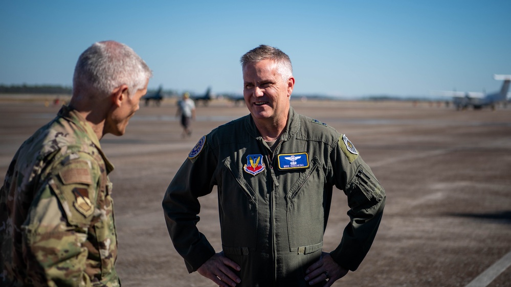 15th Air Force Commander Joins Checkered Flag 23-1