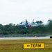 The Navy Flight Demonstration Squadron, the Blue Angels Perform in Vero Beach, Florida