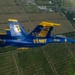 The Navy Flight Demonstration Squadron, the Blue Angels Perform in Vero Beach, Florida