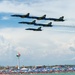 The Navy Flight Demonstration Squadron, the Blue Angels Perform in Pensacola, Florida