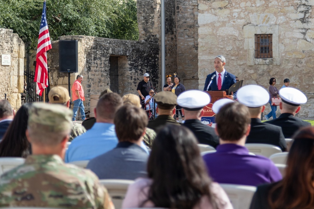 Celebrating America's Military Week Opening Ceremony at the Alamo