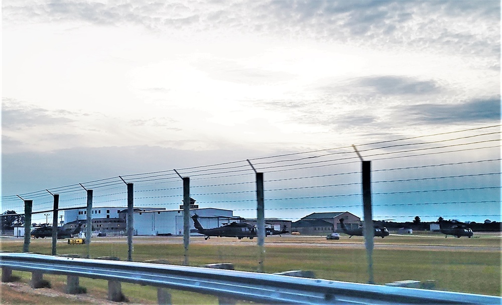 Black Hawk training operations at Sparta-Fort McCoy Airport at Fort McCoy