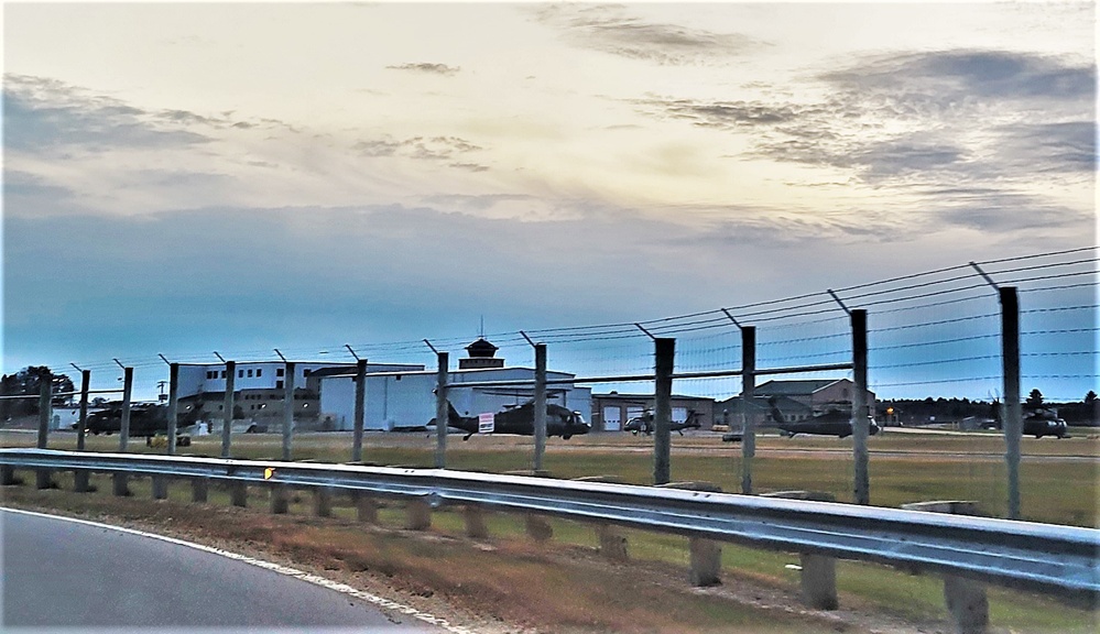 Black Hawk training operations at Sparta-Fort McCoy Airport at Fort McCoy