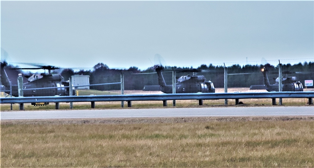 Black Hawk training operations at Sparta-Fort McCoy Airport at Fort McCoy