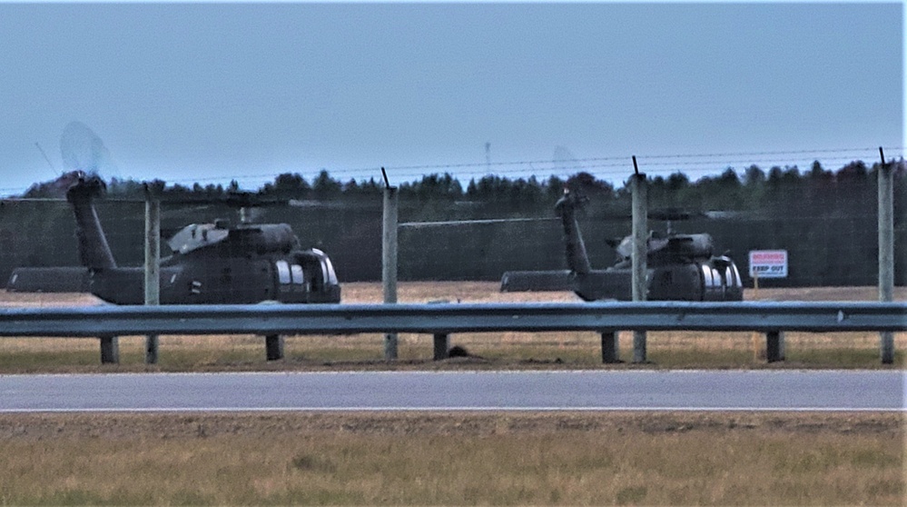 Black Hawk training operations at Sparta-Fort McCoy Airport at Fort McCoy