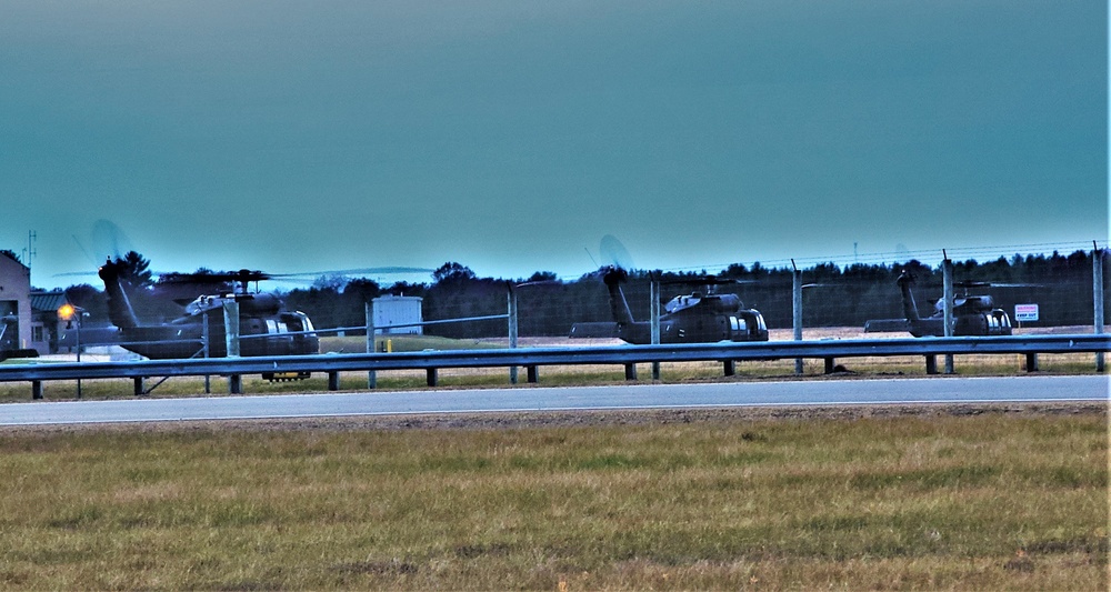 Black Hawk training operations at Sparta-Fort McCoy Airport at Fort McCoy