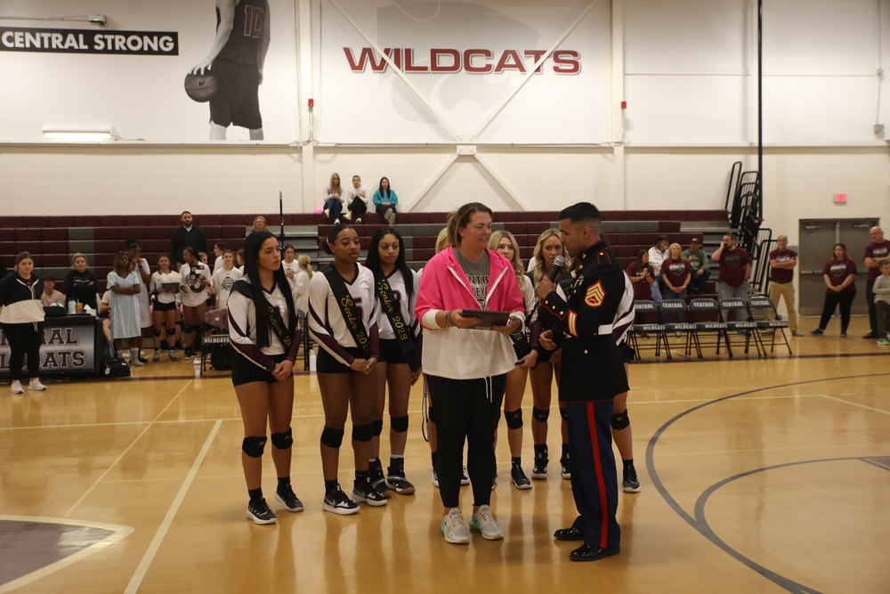 U.S. Marines, AVCA Award Central High School Volleyball Varsity Team