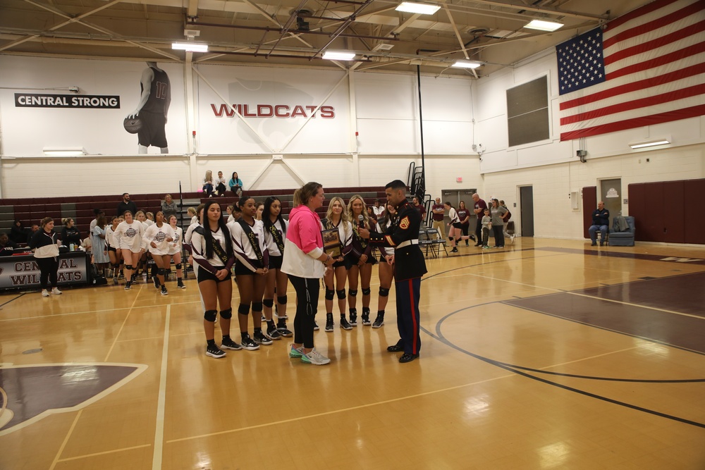 U.S. Marines, AVCA Award Central High School Volleyball Varsity Team