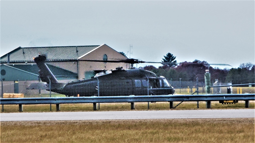 Black Hawk training operations at Sparta-Fort McCoy Airport at Fort McCoy