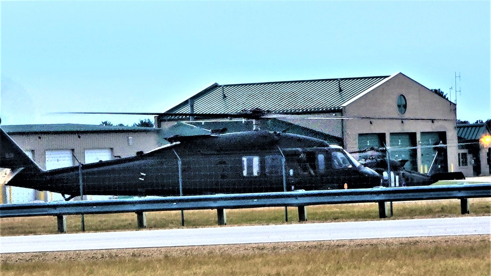 Black Hawk training operations at Sparta-Fort McCoy Airport at Fort McCoy