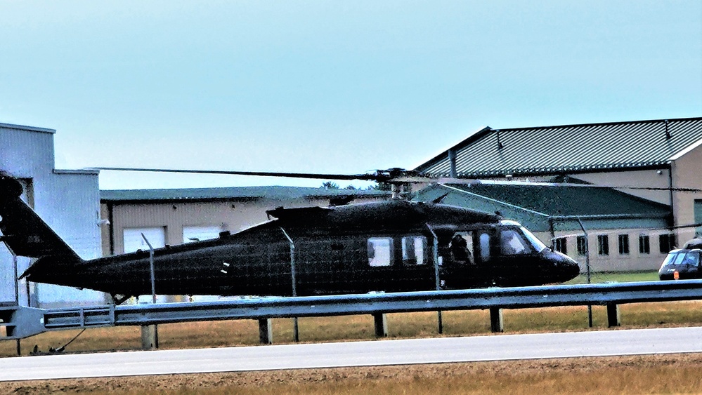 Black Hawk training operations at Sparta-Fort McCoy Airport at Fort McCoy