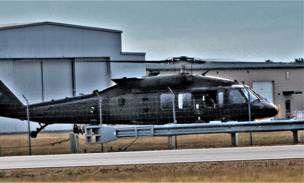 Black Hawk training operations at Sparta-Fort McCoy Airport at Fort McCoy