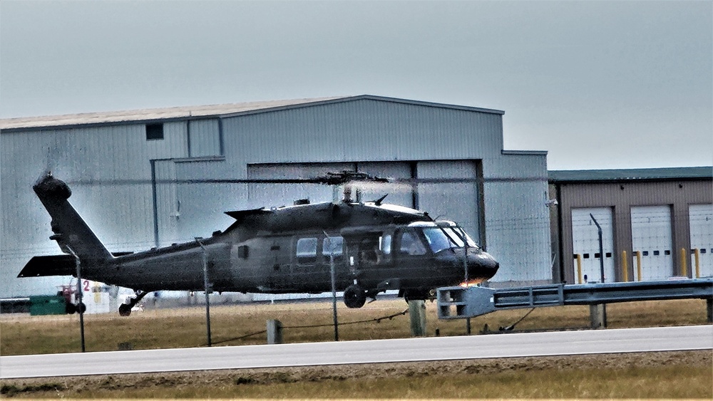 Black Hawk training operations at Sparta-Fort McCoy Airport at Fort McCoy