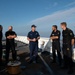 U.S. Coast Guard Cutter Hamilton welcomes aboard members of the Swedish Coast Guard while underway in the Baltic Sea