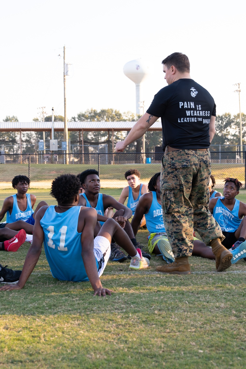 Workout with the Marines | Dale County High School Basketball Team