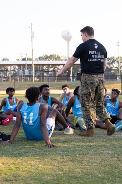 Workout with the Marines | Dale County High School Basketball Team [Image 5 of 6]