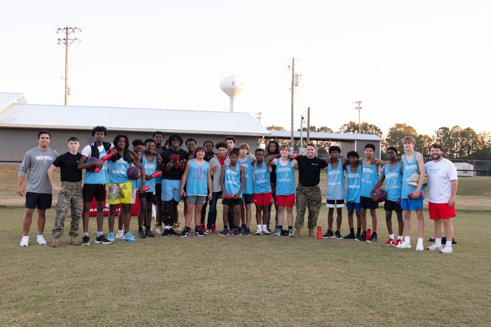 Workout with the Marines | Dale County High School Basketball Team